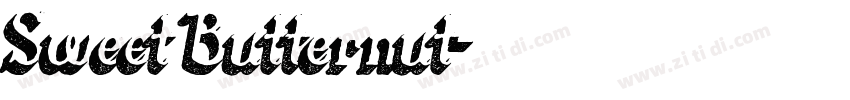 Sweet Butternut字体转换